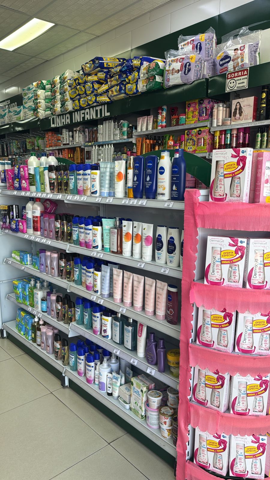Setor de linha infantil e perfumaria